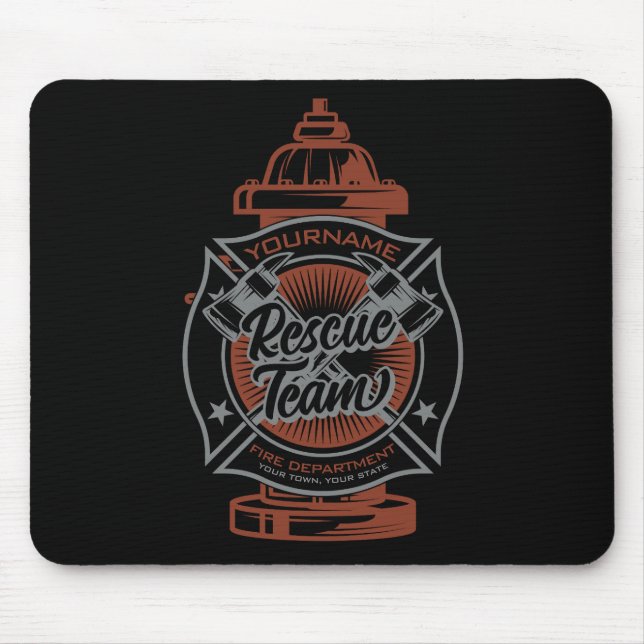 Mousepad Grupo de Salvamento do Combatente de Incêndio (Frente)