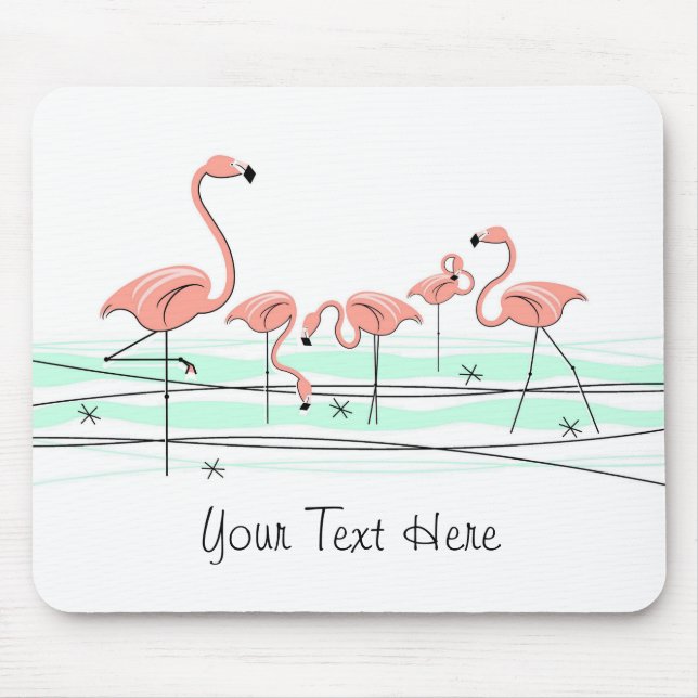Mousepad Grupo Flamingo Oceano "Texto" (Frente)
