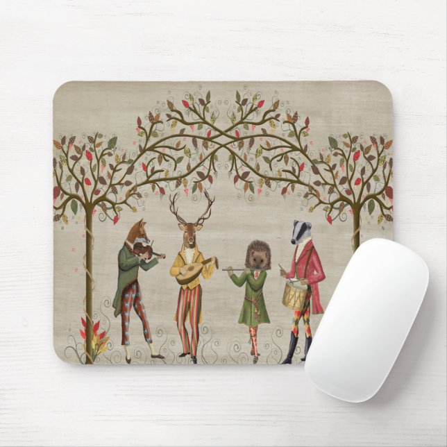 Mousepad Grupo Minstrel de Animais das Florestas (Com mouse)