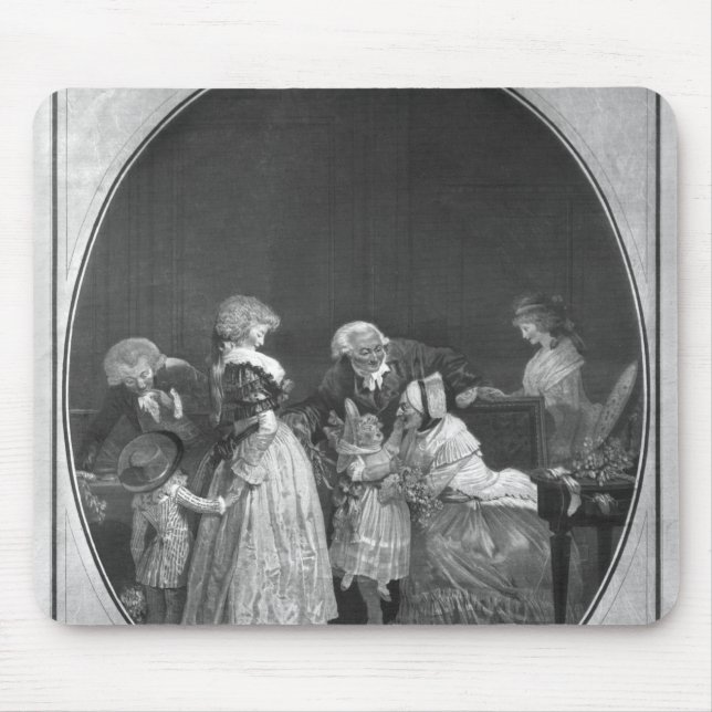 Mousepad Grupos de flores ou de avó da comemoração (Frente)