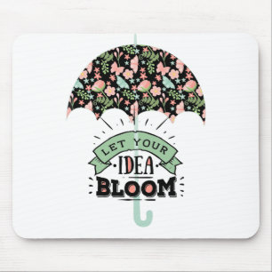Mousepad Guarda-chuva de florescer de ideia