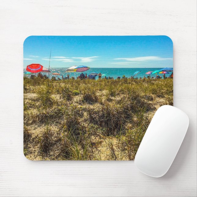 Mousepad Guarda-chuvas de praia no Horizonte (Com mouse)