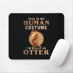 Mousepad Guarda do Zoológico com Fantasia Divertida de Anim