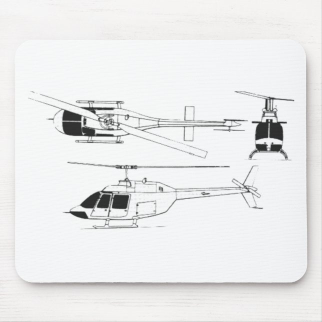 Mousepad Guarda florestal/TH do jato de Bell (Frente)