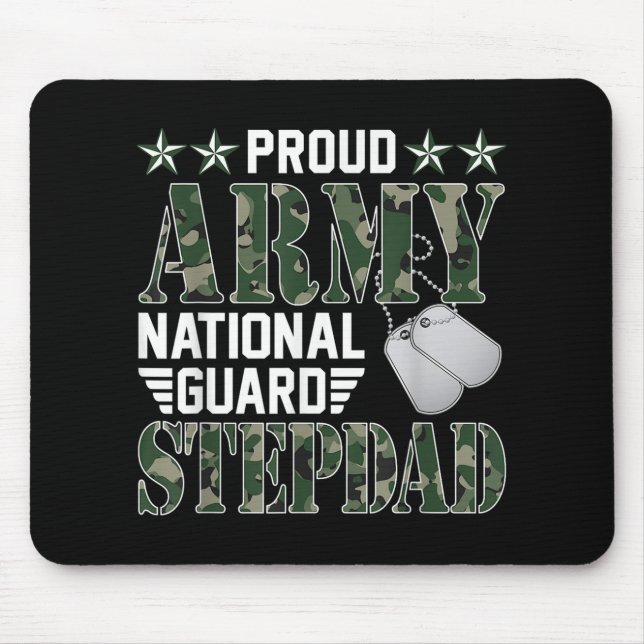 Mousepad Guarda Nacional de Stepdad do Exército Ordenado (Frente)