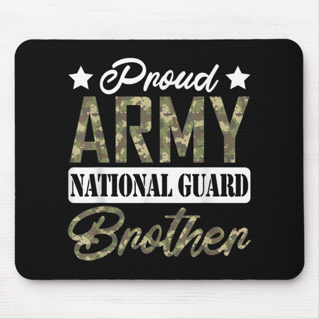 Mousepad Guarda Nacional Irmão do Exército Orgulhoso Famíli (Frente)