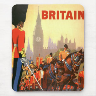 Mousepad Guarda Real Britânica Vintage King's Grã-Bretanha