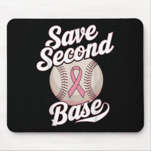Mousepad Guardar Cancer de Leitura do Jogador de Basebol Ba