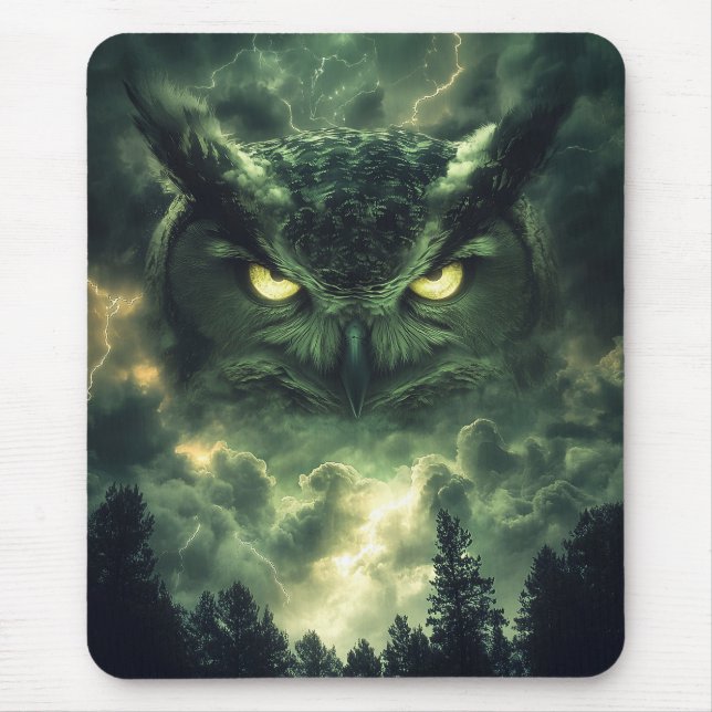 Mousepad Guardião da Coruja da Tempestade (Frente)