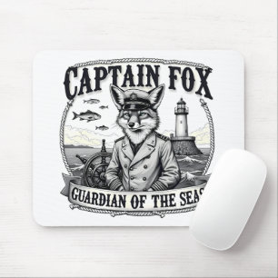 Mousepad Guardião da Raposa Capitão do Mar Desenho Náutico