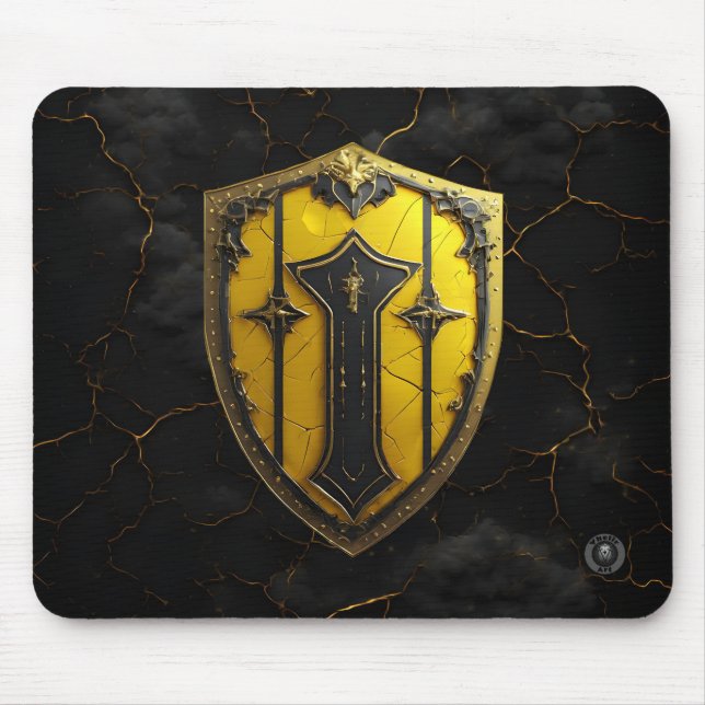Mousepad Guardião do Sol Dourado Imperial para Jogos (Frente)