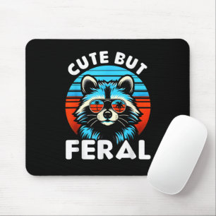 Mousepad Guaxinim Colorido Com Óculos de Sol Guaxinim