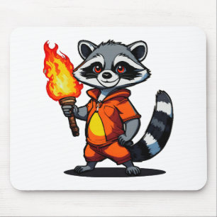 Mousepad Guaxinim com Tocha