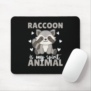 Mousepad Guaxinim é meu Animal Espiritual Guaxinim Fofo
