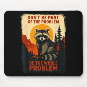 Mousepad Guaxinim Engraçado Natureza Vida Selvagem Gráfico