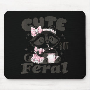 Mousepad Guaxinim feroz, mas fofo meme engraçado de animal