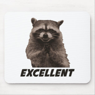 Mousepad Guaxinim mau excelente do traço