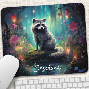 Mousepad Guaxinim Personalizado da Floresta Encantada