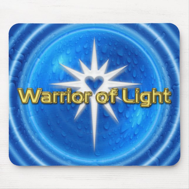 Mousepad GUERRA DE LUZ - água azul (Frente)