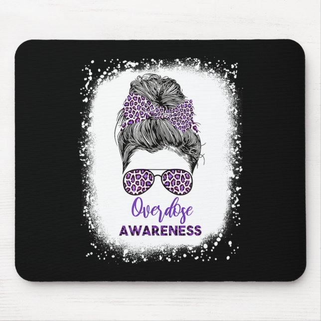 Mousepad Guerreira da Conscientização Coque de Cabelo Desgr (Frente)