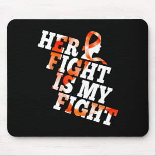 Mousepad Guerreira de Sensibilização da Leucemia Sua Luta é