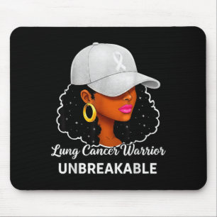 Mousepad Guerreira do Câncer de Pulmão Conhecimento das Mul