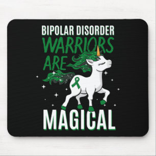 Mousepad Guerreiro Bipolar Unicórnio Mágico Faixa Verde