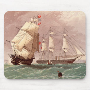 Mousepad Guerreiro britânico do HMS do navio de guerra