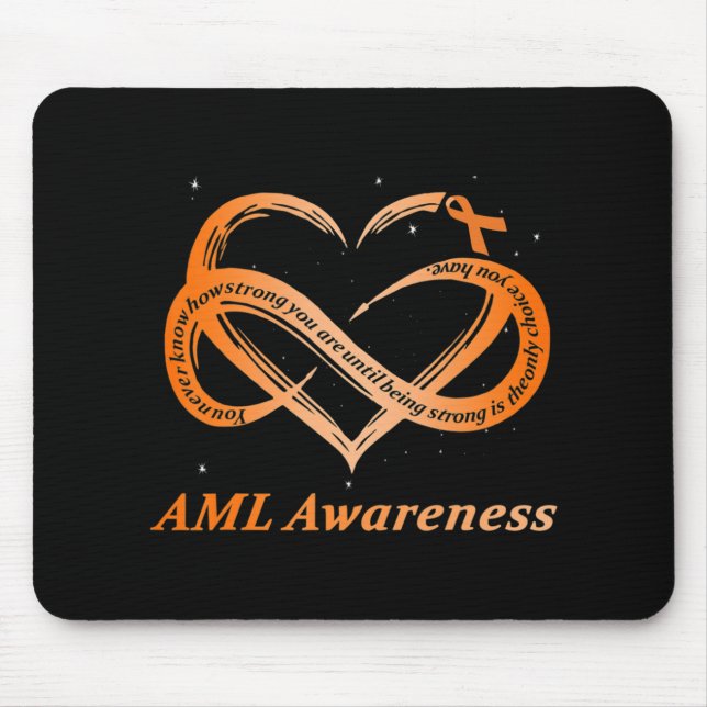 Mousepad Guerreiro da AML Sou a Awaren da Leucemia Mieloide (Frente)