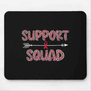 Mousepad guerreiro da consciência de canceres de sangue do