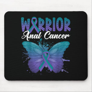 Mousepad Guerreiro da Consciência do Câncer Fita Verde Roxa