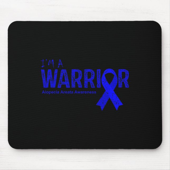 Mousepad Guerreiro da Conscientização da Alopecia Areata  (Frente)