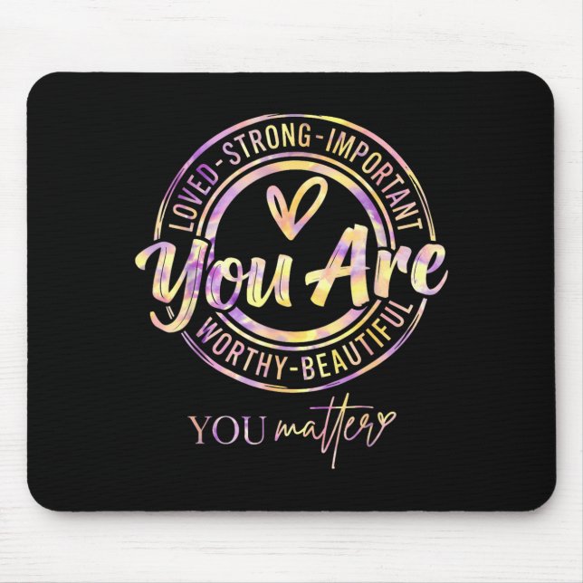 Mousepad Guerreiro da Conscientização sobre Saúde Mental co (Frente)
