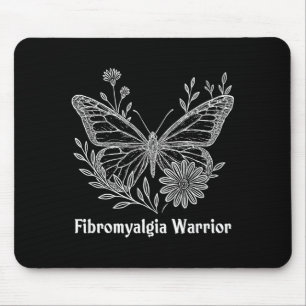 Mousepad Guerreiro da Fibromialgia Borboleta de Conscientiz