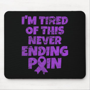 Mousepad Guerreiro da Fibromialgia Estou cansado de nunca a