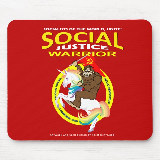 Mousepad Guerreiro da Justiça Social (Frente)
