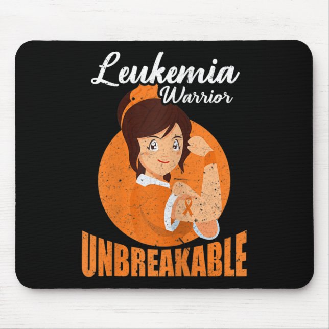 Mousepad Guerreiro da Leucemia Awarenes para Canceres Sangu (Frente)