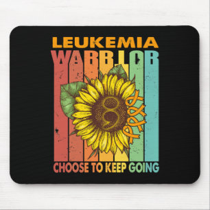 Mousepad Guerreiro Da Leucemia De Girassol Escolhe Continua