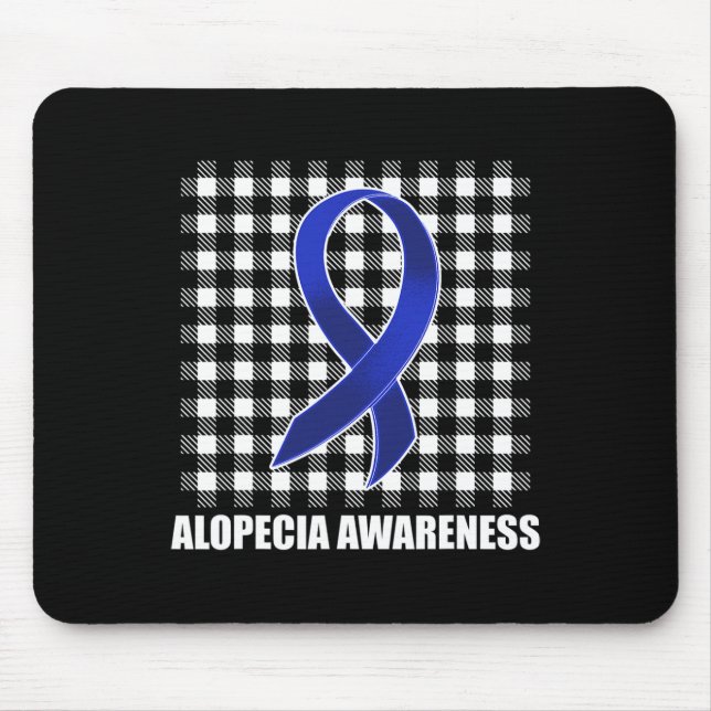 Mousepad Guerreiro da Perda de Cabelo Conscientização da Al (Frente)
