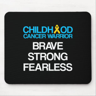 Mousepad Guerreiro de Apoio a Sobreviventes de Câncer Infan