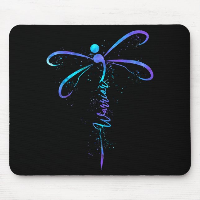 Mousepad Guerreiro de Conscientização sobre Prevenção de Su (Frente)