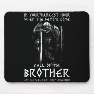 Mousepad Guerreiro de Deus Me Chame Incomodar Lutar Cavalei