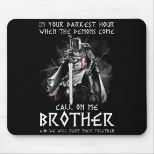 Mousepad Guerreiro de Deus Me Chame Incomodar Lutar Cavalei