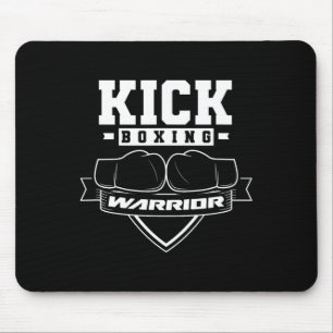 Mousepad Guerreiro de Kickboxing Kickbox Kickboxer Kick Box