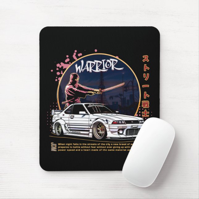 Mousepad Guerreiro de Rua Samurai - Motorista Skyline (Com mouse)