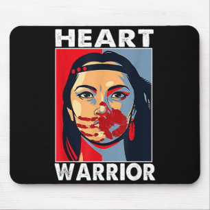 Mousepad Guerreiro do Coração Mulheres Eu Uso Vermelho Cons