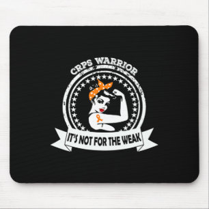 Mousepad Guerreiro Do Crps Não Para A Fraca Faixa Laranja A