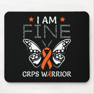 Mousepad Guerreiro Do Crps Sou Bela Borboleta Laranja Rsd