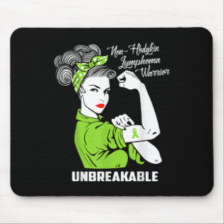 Mousepad Guerreiro do linfoma não-hostil Conscientização