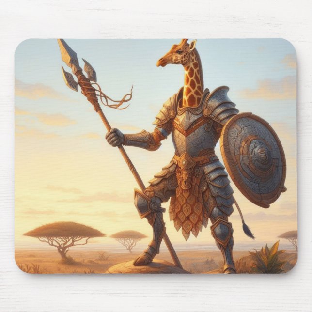 Mousepad guerreiro girafa (Frente)